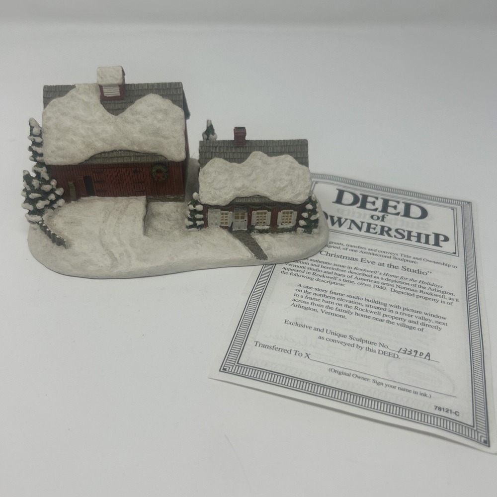 Vintage Hawthorne Home For Holidays Christmas Eve at Studio Rockwell's Barn Deed
